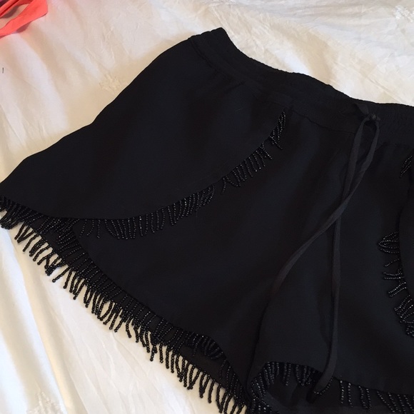 Sam Edelman Fringe Trim Shorts, XS - Picture 4 of 8